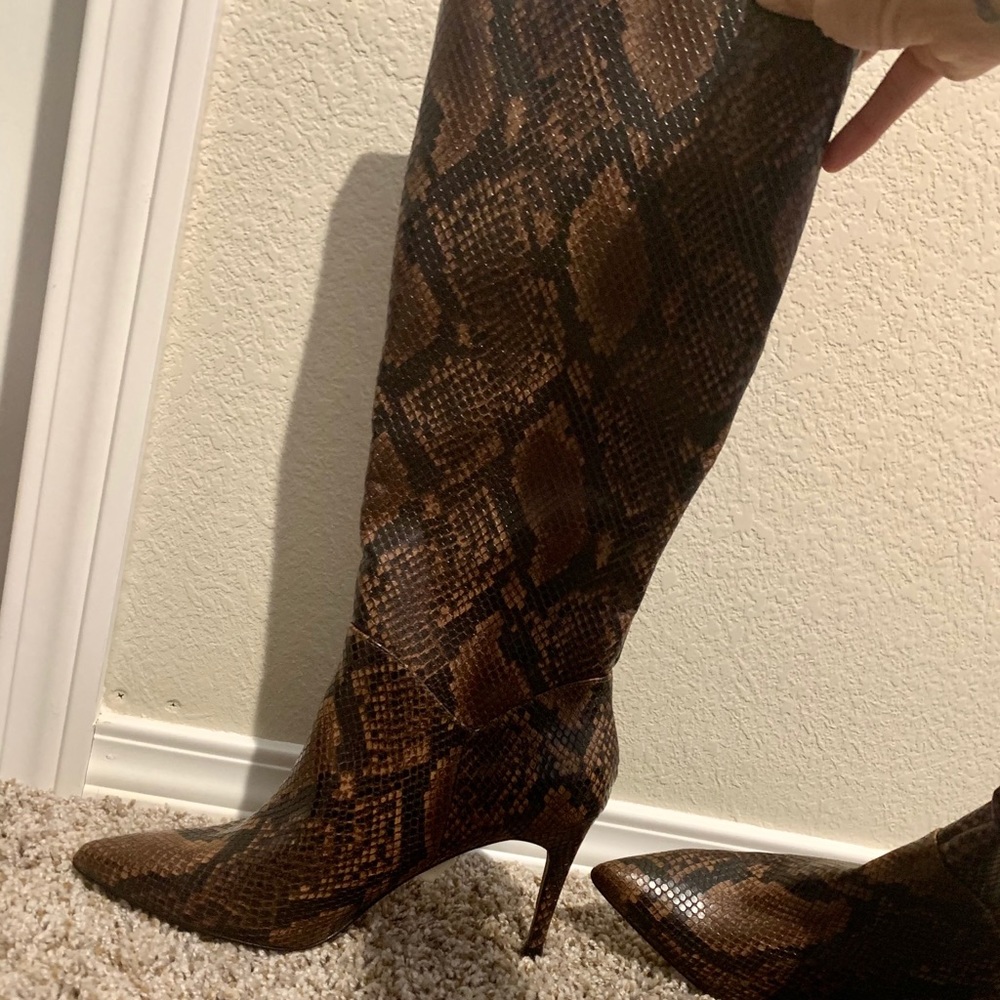 Snakeskin boots